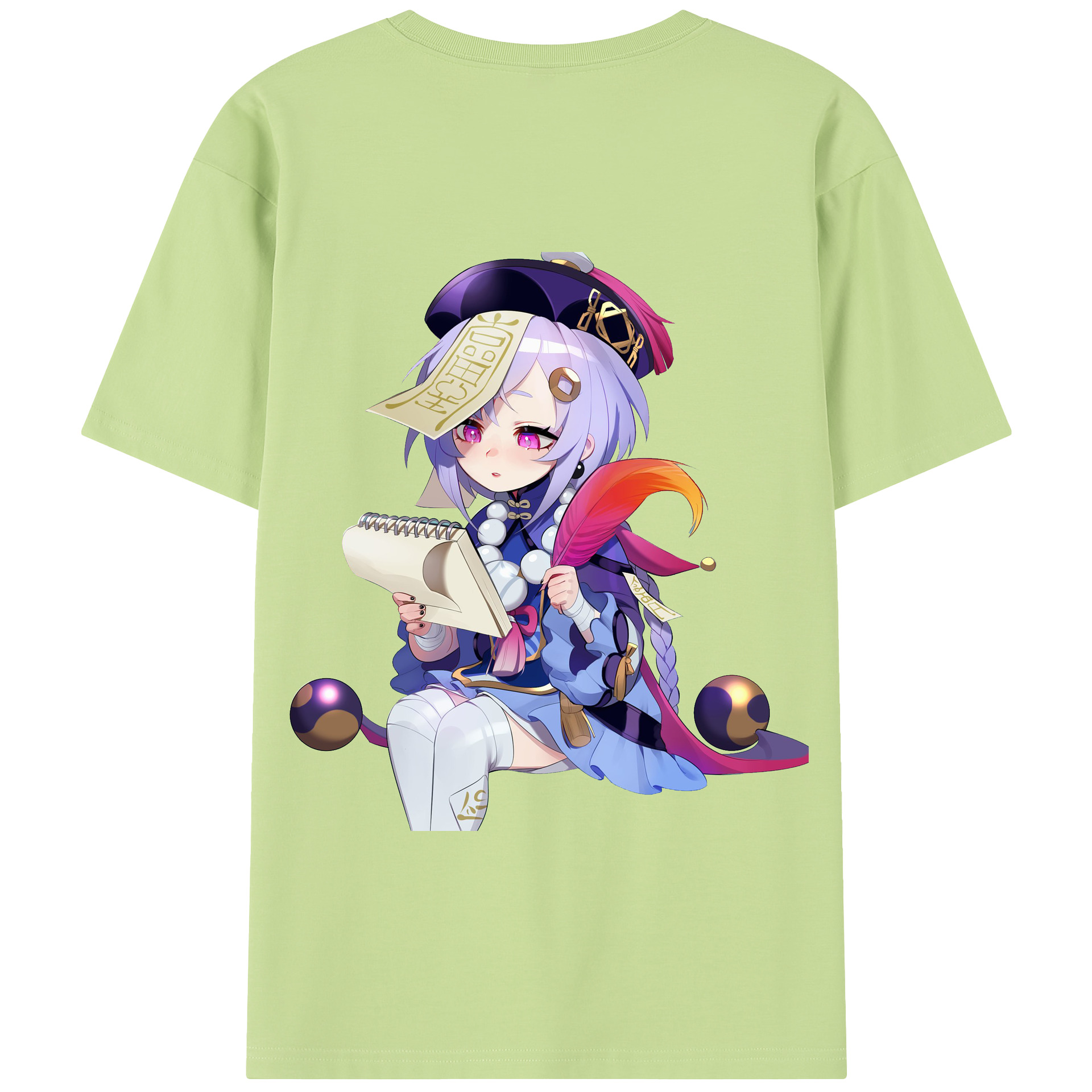 げんし神 七七 なな  genshin Nana 綿100％半袖Tシャツ（背面プリント）